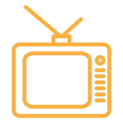 古いテレビ Generic color outline icon