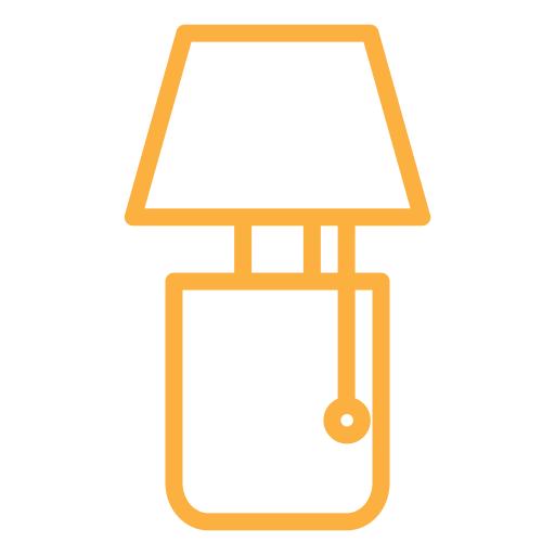 lampe de table Generic color outline Icône