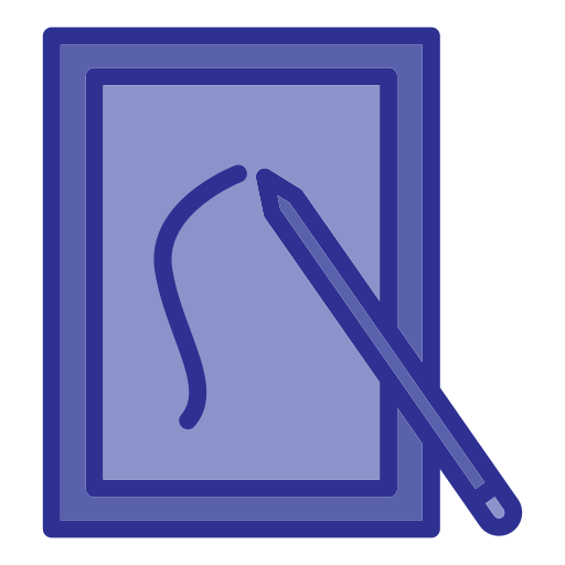 tableta gráfica Generic color lineal-color icono