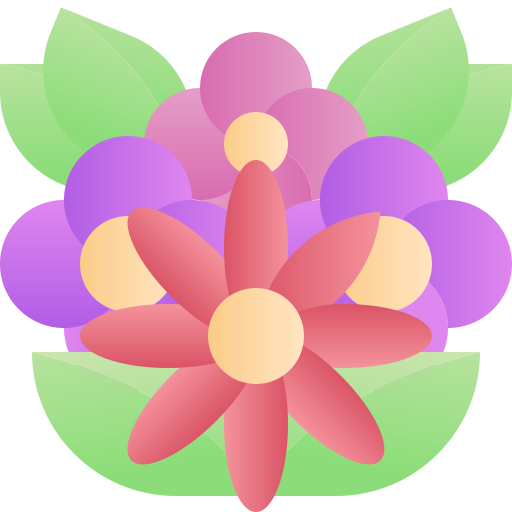 bloemen boeket Generic gradient outline icoon
