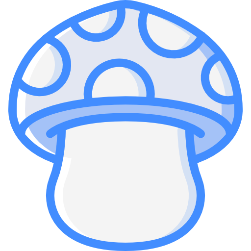 Mushroom Basic Miscellany Blue icon