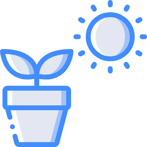 Plant pot Basic Miscellany Blue icon