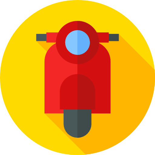 オートバイ Flat Circular Flat icon