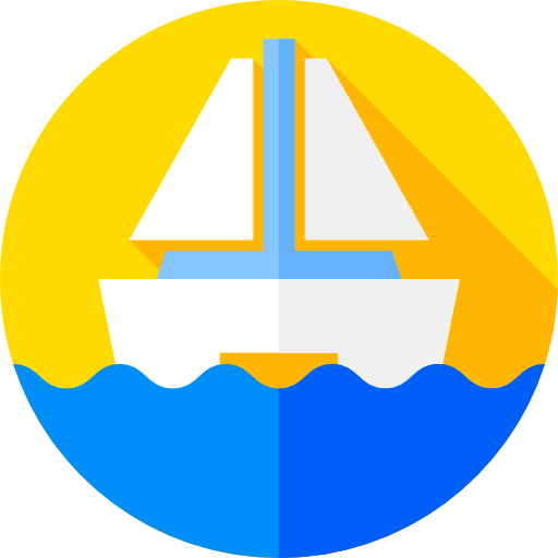 Catamaran Flat Circular Flat icon