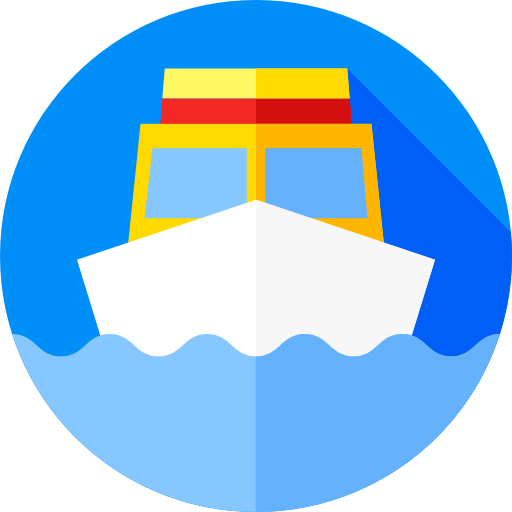 배 Flat Circular Flat icon