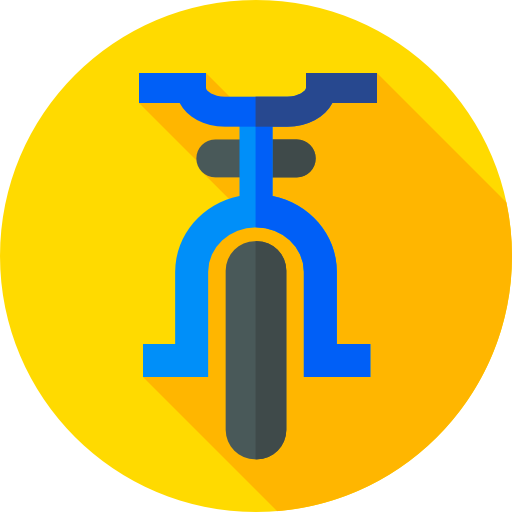 Bicycle Flat Circular Flat icon
