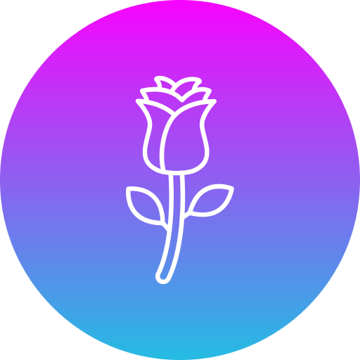 róża Generic gradient outline ikona