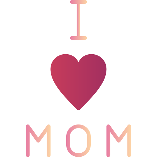 amo la mamma Generic gradient outline icona