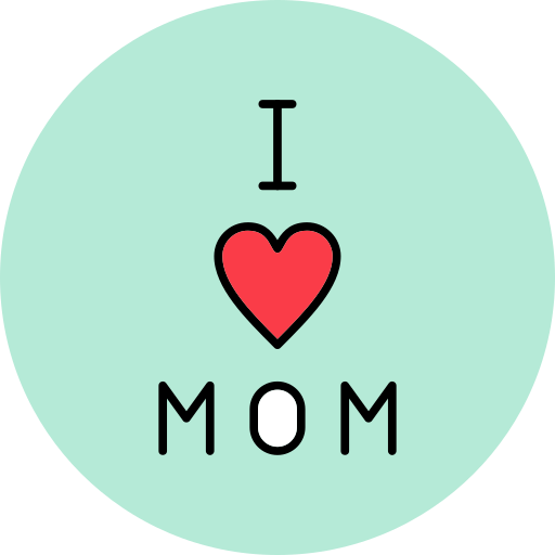 나는 엄마를 사랑 Generic color outline icon