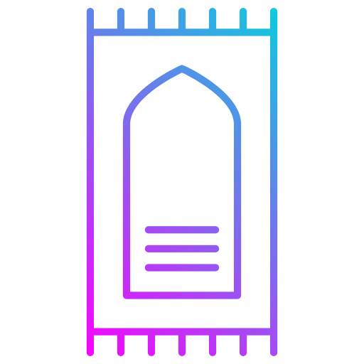 gebedsmat Generic gradient outline icoon