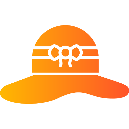 шляпа от солнца Generic gradient outline иконка