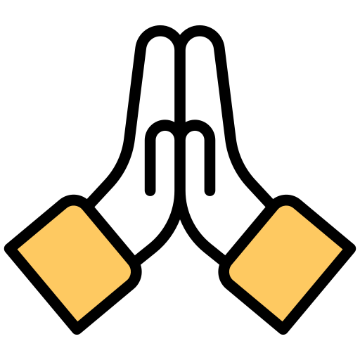 Pray Generic color outline icon