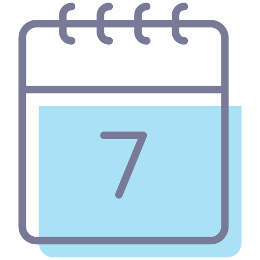 Calendar Generic Color Omission icon
