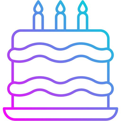 Birthday cake Generic gradient outline icon