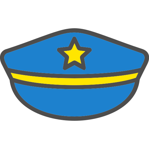 chapéu de polícia Generic color outline Ícone