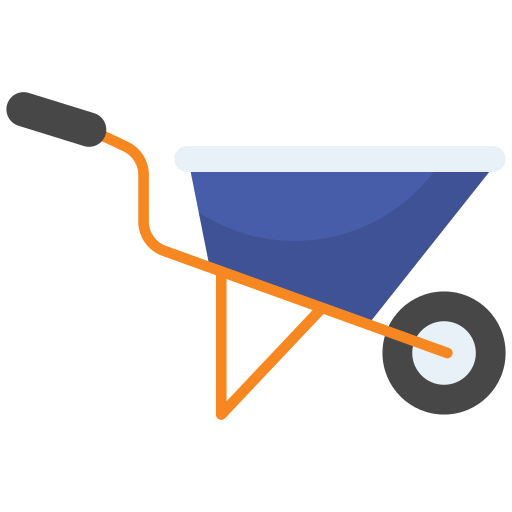 Wheelbarrow Generic color fill icon
