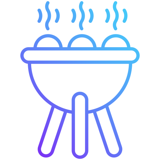 un barbecue Generic gradient outline Icône