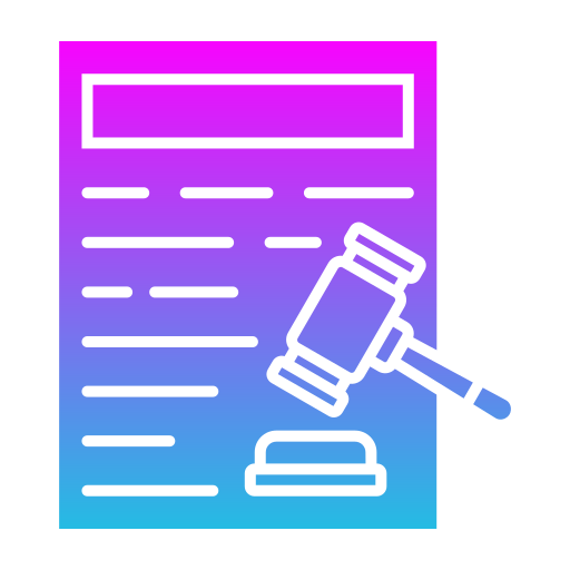 legaal document Generic gradient outline icoon