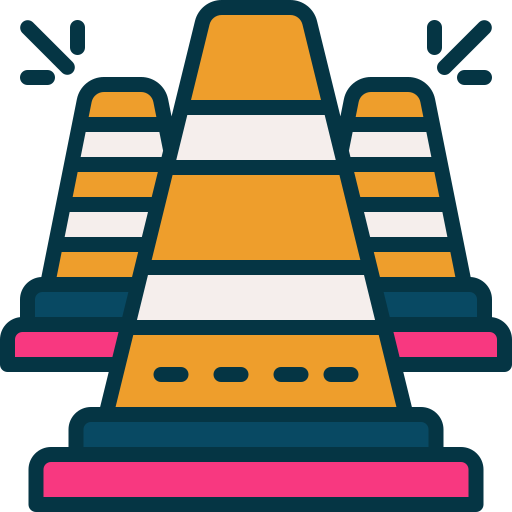 stożek Generic color outline ikona