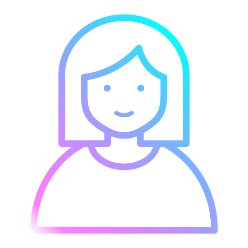 vrouw Generic gradient outline icoon