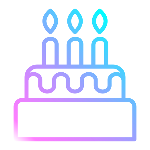 생일 케이크 Generic gradient outline icon