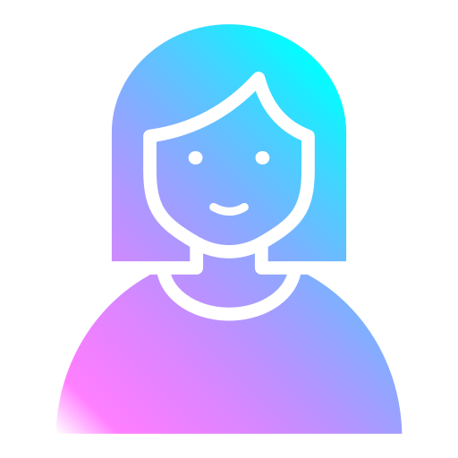 mujer Generic gradient outline icono