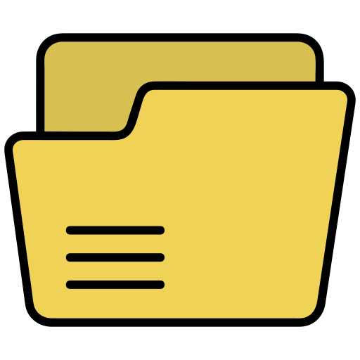 File and folder Generic color lineal-color icon