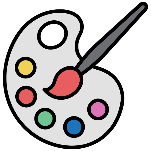 paleta kolorów Generic color lineal-color ikona