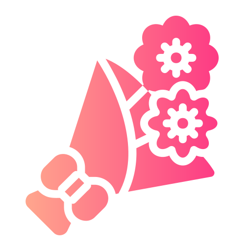 bukiet kwiatów Generic gradient fill ikona