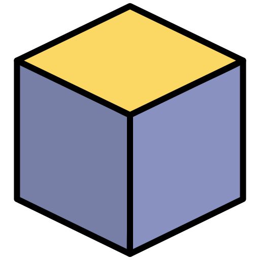 キューブ Generic color lineal-color icon