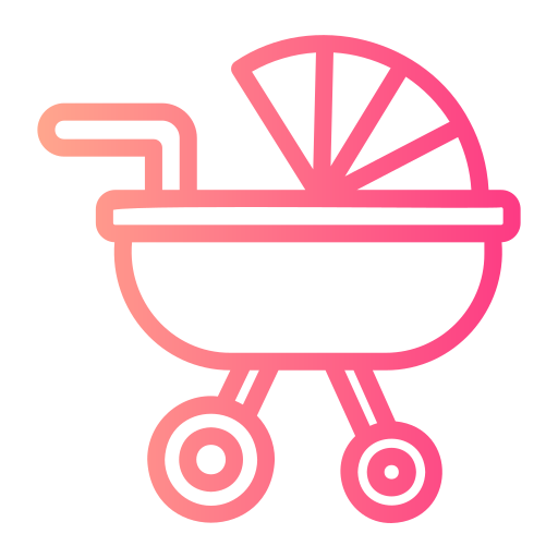carrito de bebé Generic gradient outline icono