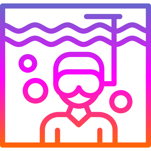 duiken Generic gradient outline icoon