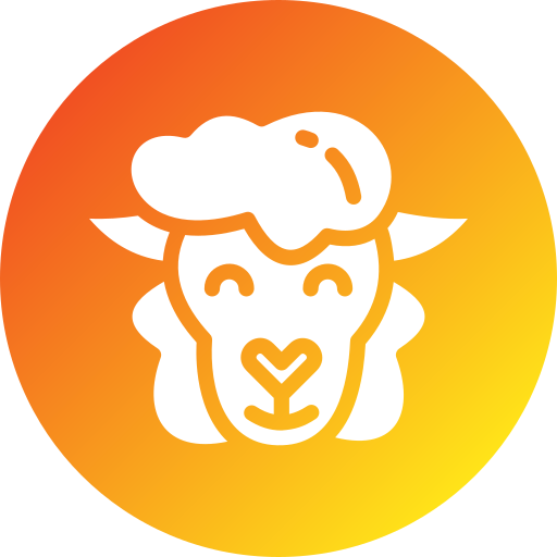 Sheep face Generic gradient fill icon