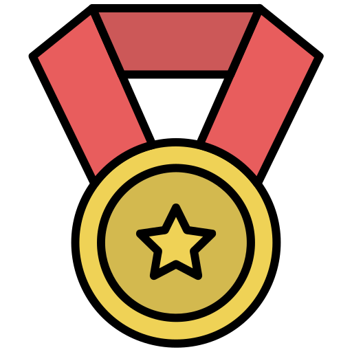 メダル Generic color lineal-color icon
