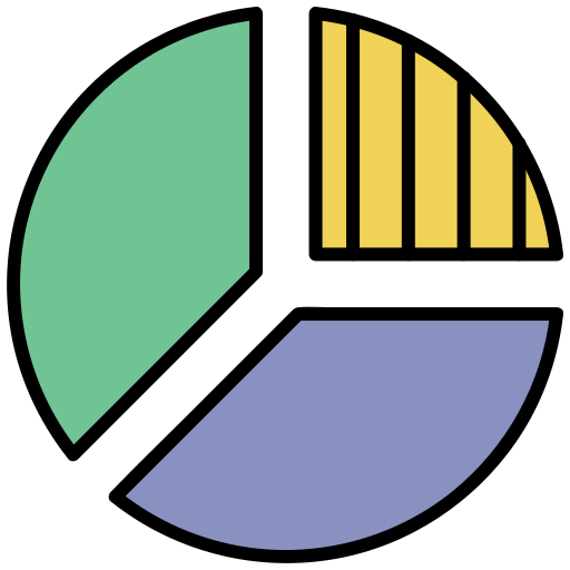 cirkeldiagram Generic color lineal-color icoon