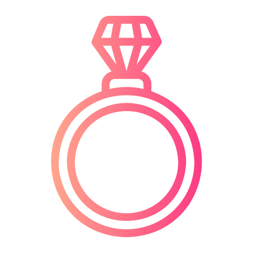 pierścień Generic gradient outline ikona