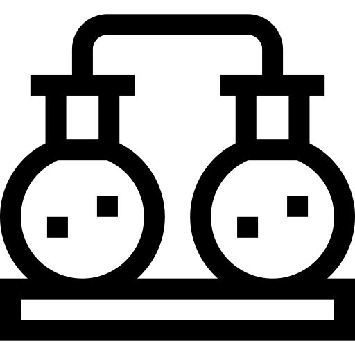 chemia Basic Straight Lineal ikona