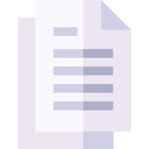 dokument Basic Straight Flat ikona