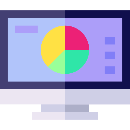 Analysis Basic Straight Flat icon