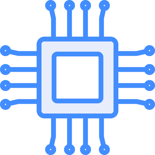 microprocesador Generic color lineal-color icono