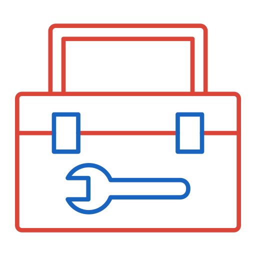 caja de herramientas Generic color outline icono