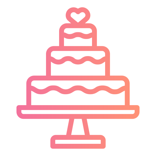 gâteau de mariage Generic gradient outline Icône