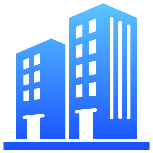 osiedle mieszkaniowe Generic gradient fill ikona