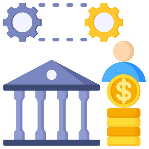 Banking system Generic color fill icon