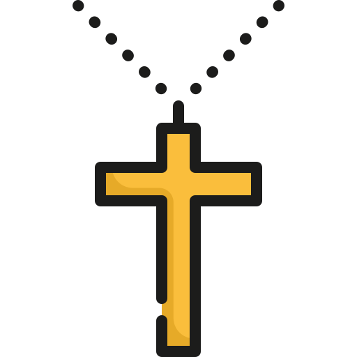기독교 십자가 Generic color lineal-color icon