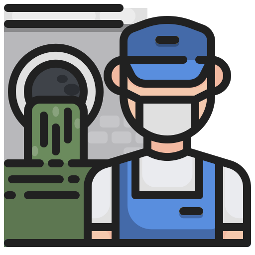 Worker Generic color lineal-color icon