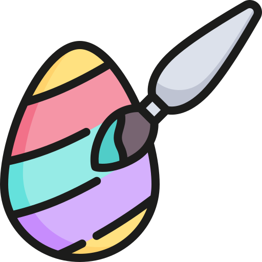 pintar huevo Generic color lineal-color icono