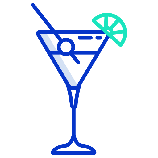 cocktail Icongeek26 Outline Colour icon