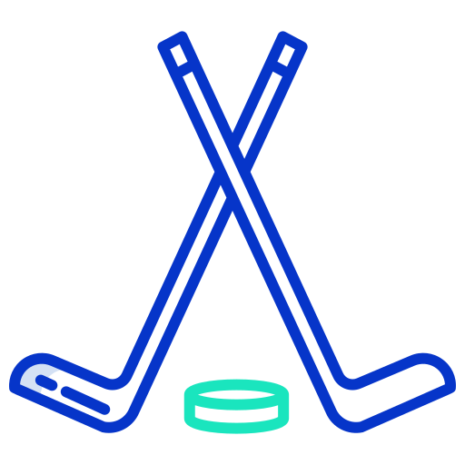 hockey su ghiaccio Icongeek26 Outline Colour icona