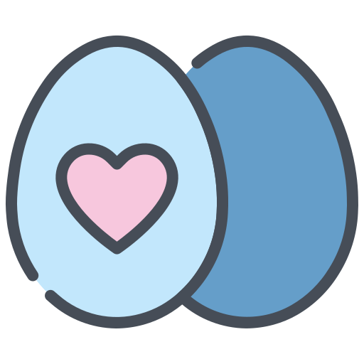 부활절 달걀 Generic color lineal-color icon
